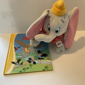 Kohl's Cares Dumbo Flying Elephant Plush 12” Stuffed Animal Toy + Book - Picture 1 of 3