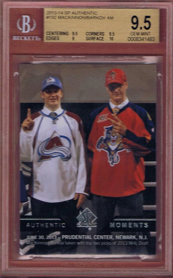 2013-14 SP AUTHENTIC MacKINNON BARKOV AUTHENTIC MOMENTS #192 BGS 9.5 RC - Image 1 of 1