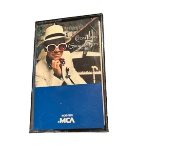 ELTON JOHN; GREATEST HITS LP - CASSETTE MCAC-1689 - MCA RECORDS - Image 1 of 3