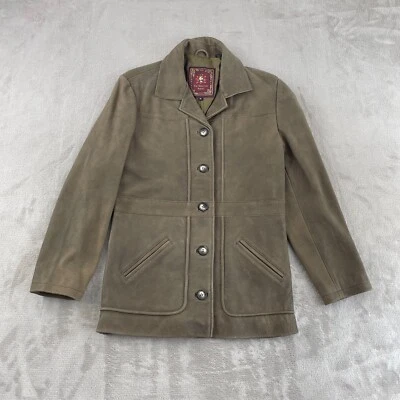 Abrigo Chaqueta De Cuero Territory Ahead De Colección Hombres Mediano Marrón 5 Botones Delanteros Nuevo Sin Etiquetas Foto 1 de 4