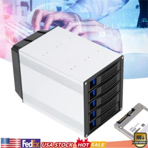 HDD Enclosure Hot Swap Cage 5-Bay 3 x 5.25" Drive Bays 5x SATA 3.5"/2.5"Sas HDD - Afbeelding 1 van 9