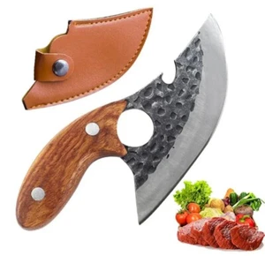 Messer , Fleisch , Multifunktion ,  Knochenbeil Schmiede Messer Edelstahl... - Bild 1 von 9