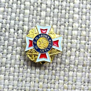 Vintage Damen Auxiliary VFW Pin Veteranen ausländischer Kriege, Emaille und goldfarben - Bild 1 von 2