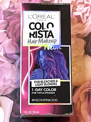 Color de cabello L’Oreal Colorista 1 día rosa neón 200 para rubias blanqueadas y claras Foto 1 de 4