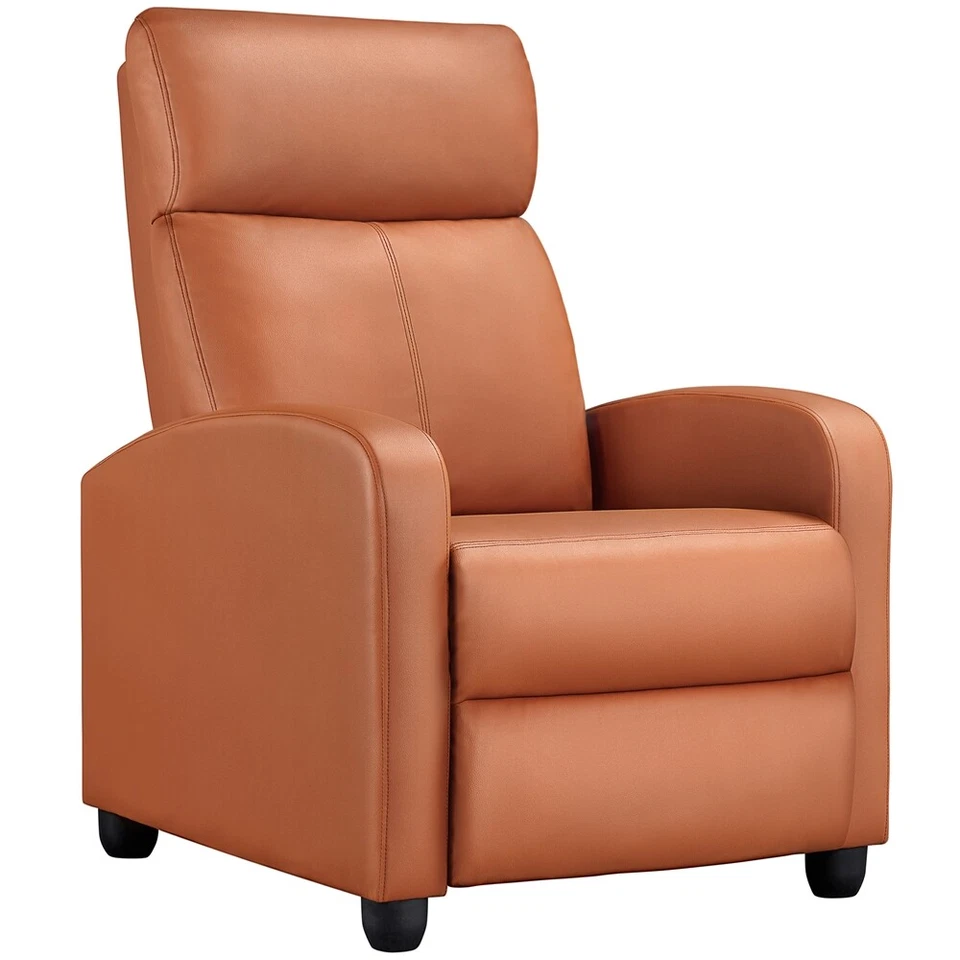 Silla reclinable individual de mediados de siglo sofá reclinable asientos de cine en casa silla de club Foto 1 de 1