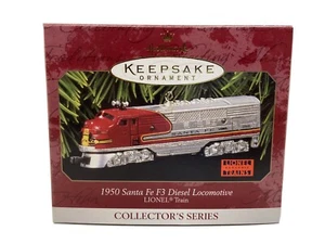 Locomotora diésel Lionel Hallmark Keepsake Ornament Train 1950 1997 Santa Fe nueva en caja - Imagen 1 de 11