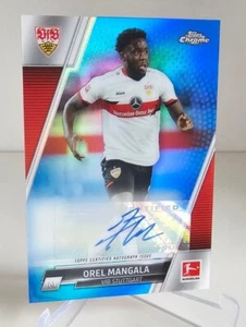 OREL MANGALA Stuttgart Auto /299 Blue Refractor 2021-22 Topps Chrome Bundesliga - Picture 1 of 2