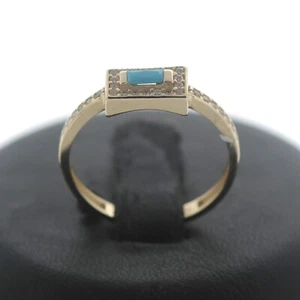 NEU Zirkonia Ring 585 Gold 14 Kt Gelbgold Wert 390,- - Bild 1 von 8