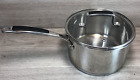 Quality Stainless Steel Saucepan Glass Lid &amp; staycool Black Handle 20cm all hobs