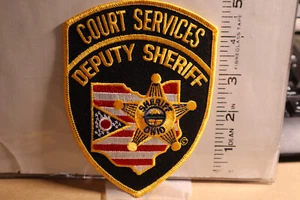 police patch    DEPUTY SHERIFF COURT SERVICES OHIO - Picture 1 of 1
