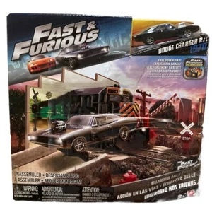 Fast & Furious Quarter Mile Escape Spielset mit 1970 Dodge Charger BESCHÄDIGTE BOX - Bild 1 von 5