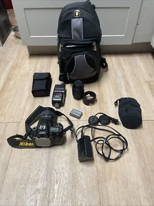 Nikon D D80 10.2MP Digital SLR Camera huge kit with backpack - Picture 1 of 15