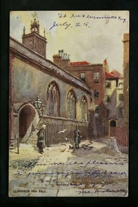 Tuck postcard United Kingdom #1537 Inns of Court & Chancery Cliffords Inn Hall - Picture 1 of 2