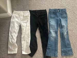 Lot Of 3 Girls Size 8  Jeans- Dillards & Tillys- Hippie girl & RSQ - Picture 1 of 13