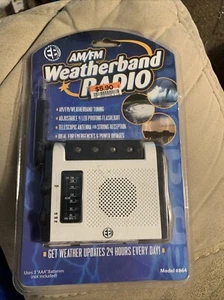 Electro Brand Weather band weatherband AM/FM Radio  White # 864 NEW Sealed - Picture 1 of 2