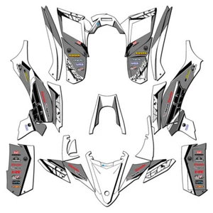 Kit de gráficos YFZ 50 13 FLY 2017-2021 blanco Senge compatible con Yamaha - Imagen 1 de 7