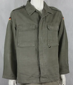 GIACCA MILITARE TEDESCA MOLESKIN VINTAEGE ORIGINALE LAVATA IN STONE WASH - Foto 1 di 1