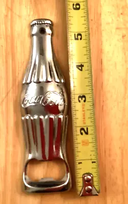 Coca-Cola Silver / Chrome Toned Bottle Opener - Image 1 of 2