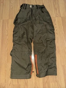 Gap Kids Snow Pants Ski Snowboard Pants Tan Thick Warm Adjustable Waist Sz 5/6 - Picture 1 of 4