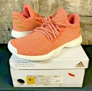 Adidas Harden Pink Vol. 1 LS Primeknit Boys Youth NEW IN BOX SIZE 6 - Picture 1 of 4