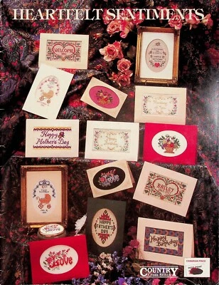 Heartfelt Sentiments Cross Stitch Pattern By Country Cross Stitch - Image 1 of 2