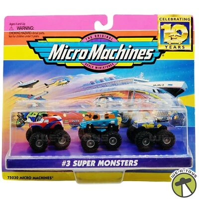 Micro Machines 10th Anniversary #3 Super Monsters Vehicles Galoob 1997 - Image 1 of 4