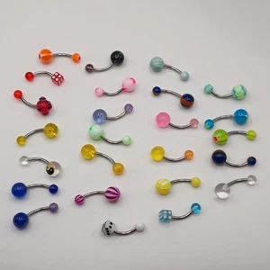 25 Kugel Bauchnabel Ring Ringe Konvolut Piercings verschiedene Nos Lot 3 - Bild 1 von 6