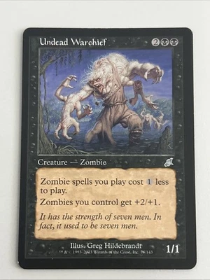 MTG Magic the Gathering Undead Warchief (78/143) Scourge LP - Image 1 of 2