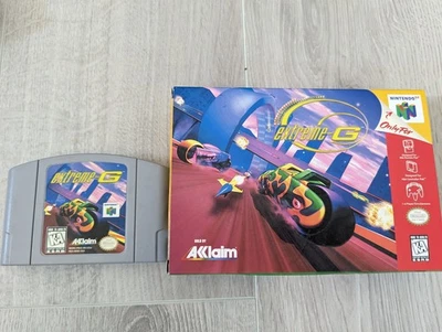 EXTREME G N64 CARTRIDGE BOX BOOKLETS AUTHENTIC - Image 1 of 2
