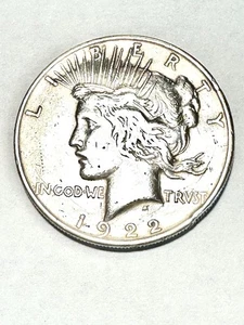 Silberdollar Peace 1922 - Philadelphia - 90% Silber! - Bild 1 von 4