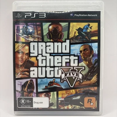 Grand Theft Auto V (PlayStation 3, 2013) As New Complete With Map And Manual PS3 - Image 1 of 3