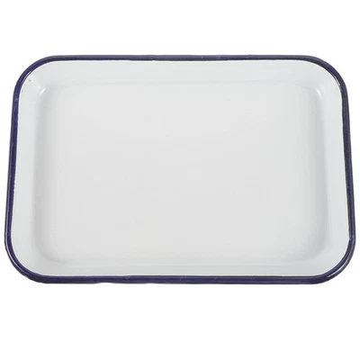  Rechteckige Emaille-Backform, Kuchen-Backform, Lebensmittel-Backform, - Bild 1 von 4