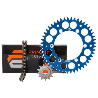 Primary Drive Alloy Kit & O-Ring Chain Blue Rear Sprocket For KTM 505 SX-F 2008 - Image 1 of 2