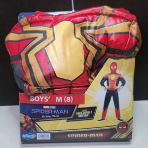 Spider-Man No Way Home Jungen Cosplay Party Kostüm M (8) gepolsterter Overall & Maske - Bild 1 von 5