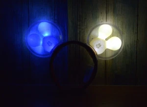 Disney Parks Light-Up Mickey Balloon Ears Headband Play Park Official RARE HTF - Picture 1 of 9