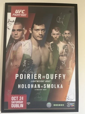UFC signed Dustin Poirier vs Joe Duffy Poster Fight Night Dublin!! READ DESC - Image 1 of 4