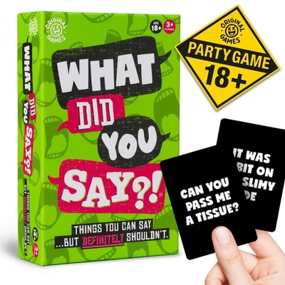 What Did You Say?! The Outrageous Adult Party Card Game for Dirty Minds New 18+ - Image 1 of 4
