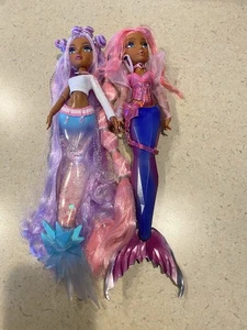 Mermaze Mermaids Lot Of 2 Harmonique Series 1 And Winter Waves Dolls - Picture 1 of 6