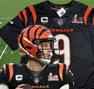 Camiseta 2XL Joe Burrow #9 Vapor Intocable Super Bowl LVI 56 Bengals Auténtica - Imagen 1 de 14