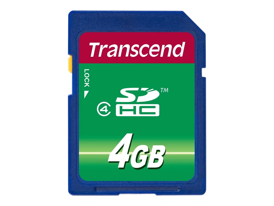 Transcend TS4GSDHC4 4 GB SDHC Nero Class 4 - Immagine 1 di 1