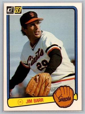 1983 Donruss #398 Jim Barr - Image 1 of 2