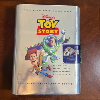 TOY STORY Exclusive Deluxe Video Edition Set w/2 VHS, 3D Art, Book Disney - Image 1 of 4