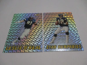 STAN HUMPHRIES & LESLIE O'NEAL 1993 PACIFIC PRISM KARTEN LOT (2) SAN DIEGO LADEGERÄTE - Bild 1 von 1