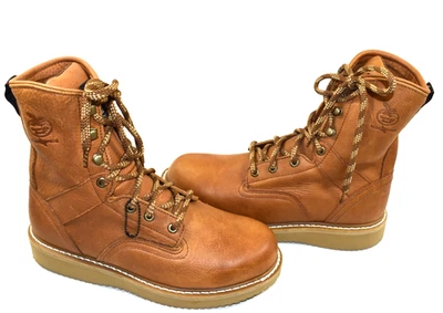 Georgia Boot HOMBRE 10.5 W Bota de Trabajo con Cuña, Punta Suave, 8", Barracuda Gold G8152 Foto 1 de 4