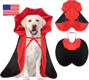 Hund Halloween Kostüme Vampir Hundekostüm Teufel Umhang Cape für Katze Small Medium - Bild 1 von 7