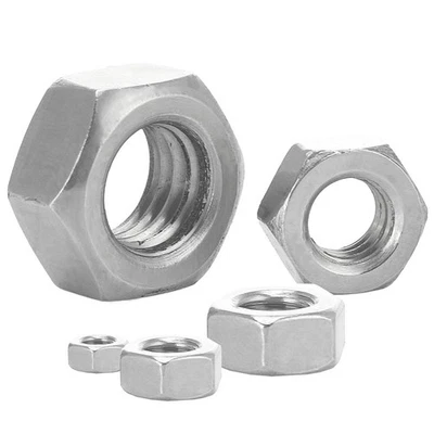 DIN 934 Sechskantmuttern Edelstahl A2 Muttern Edelstahlmuttern Standard-Mutter - Bild 1 von 4