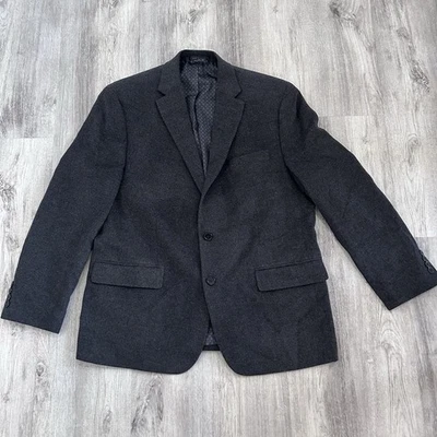 Ralph Lauren Black Label Wool Silk CASHMERE Suit Jacket Sport Coat Men 44R Grey - Image 1 of 4