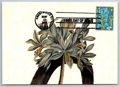 #4533 Garden of Love Blue Flowers FDC Maxi Card - Image 1 of 2