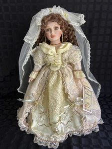 Vintage Vanessa Collection By Vanessa Ricardi Hochzeit Braut Porzellan Puppe - Bild 1 von 18