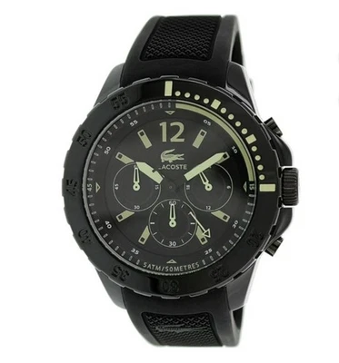 Lacoste Men Fidji Watch 2010740 Black dial Silicone Strap With Box - Image 1 of 4